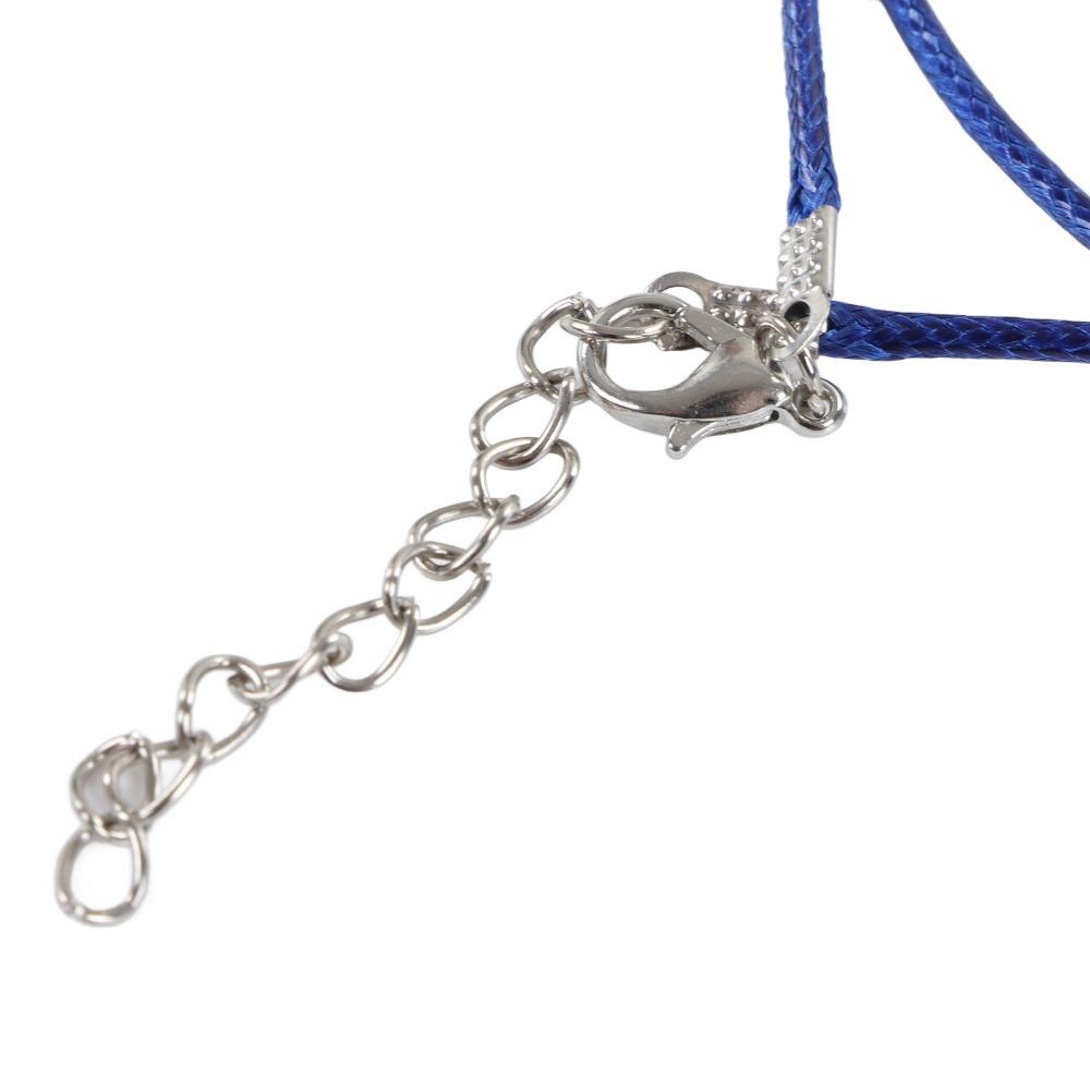 20pcs 2mm Diameter Waxed Necklace Cord Chain Clasp Included Jewelry Making Cord  For Jewelry Making