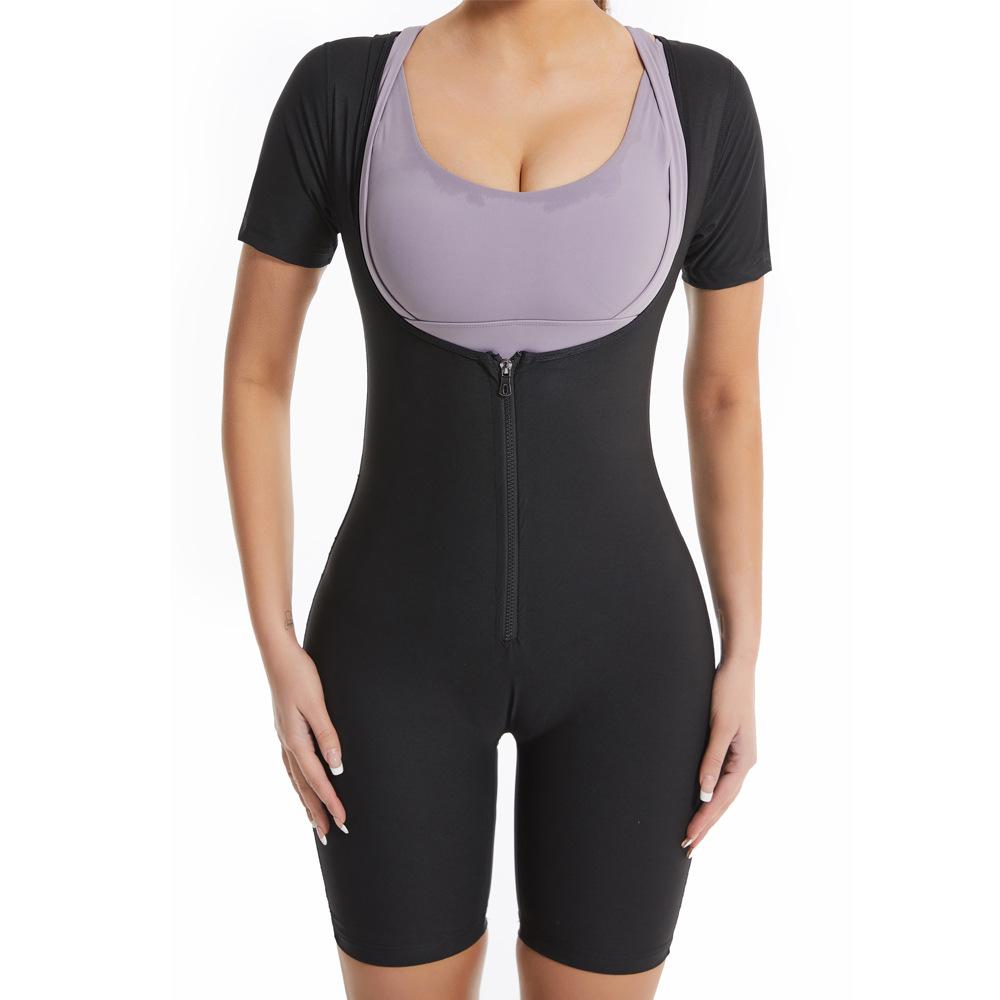 Sauna For Suit Sweat Women Shapers Slimming Bodysuit Shapewear Shirt Gym Zipper Jacket Workout Waist Trainer Vest Body Shaper Sauna Shorts