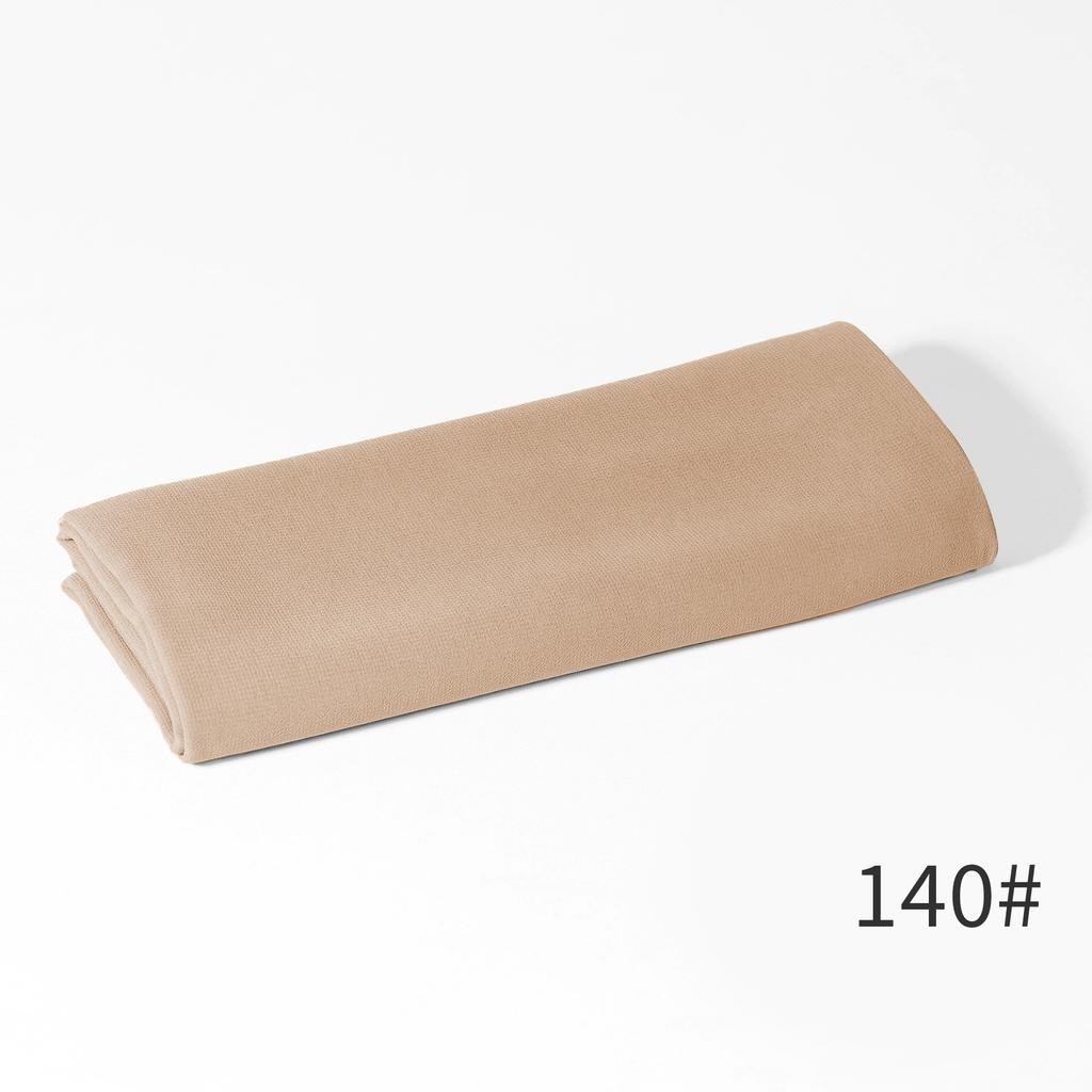 - New Monochrome Pearl Chiffon Bubble Towel Women'S Scarf Long Scarf Windproof And Sand-Proof Four-Season Scarf