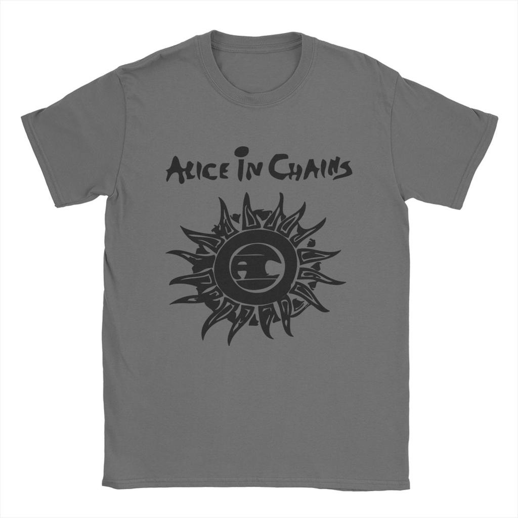 Pánská trička Alice In Chains Logo Úžasné 100% bavlněné tričko s krátkým rukávem Tričko s kulatým výstřihem Oblečení Nápad na dárek
