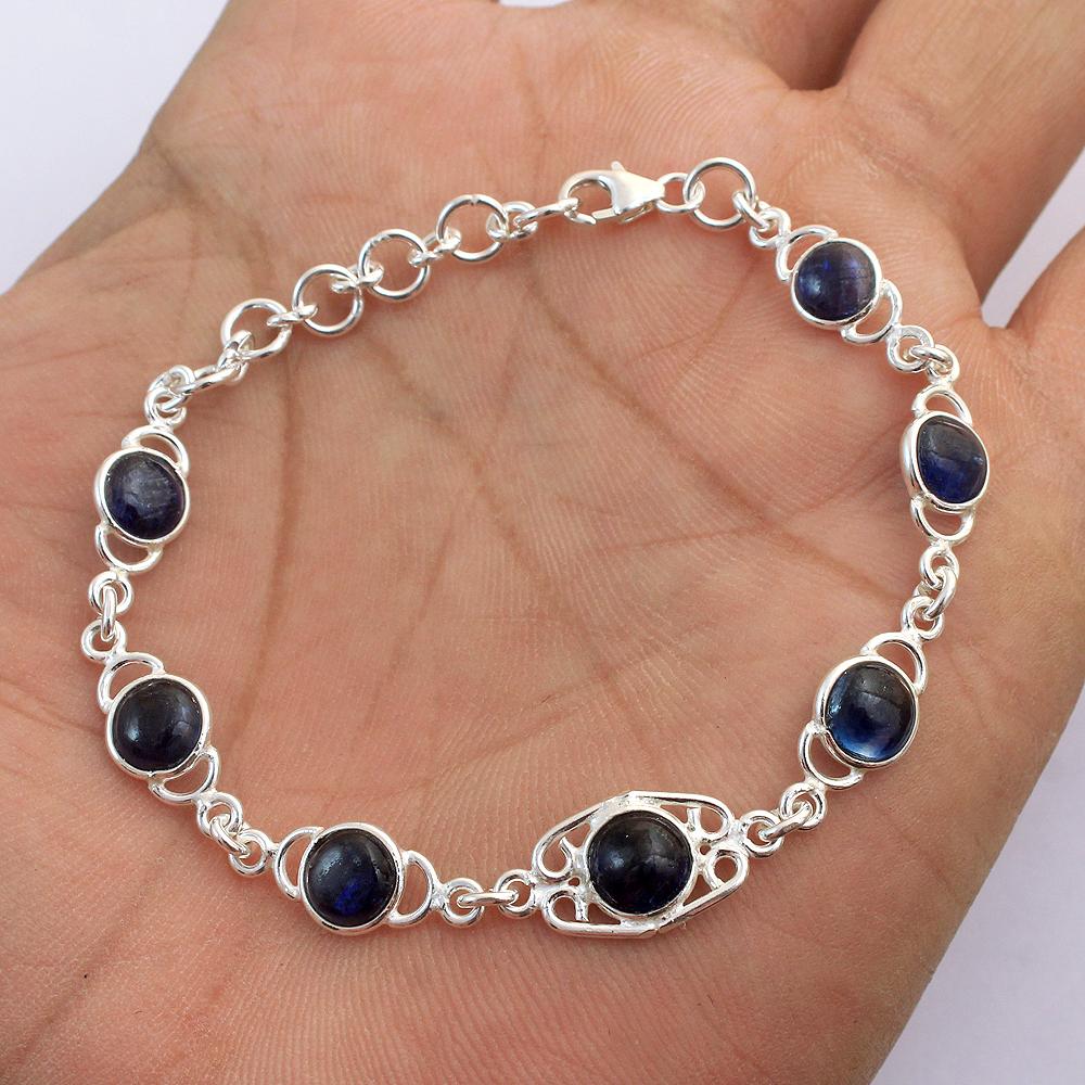 Kyanite Bracelet, 925 Sterling Silver, Women Jewelry, Statement Jewelry, Handmade Bracelet