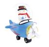 Livelight Snow Globe 45mm Snowman Airplane Gift Snow Globe Market Tokyo Candle