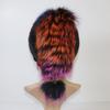 New Women Knitted Real Mink Fur Hat With Fox Tail Luxury Quality Real Mink Fur Cap Lady Winter Warm 100% Real Mink Fur Hats