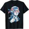 Deuces George Washington Funny Vintage 4th of July Party T-Shirt