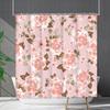 Shower Curtain Waterproof And Mildew-Proof 3D Digital Printing Plant Flower Plant Shower Curtain Bathroom Partition