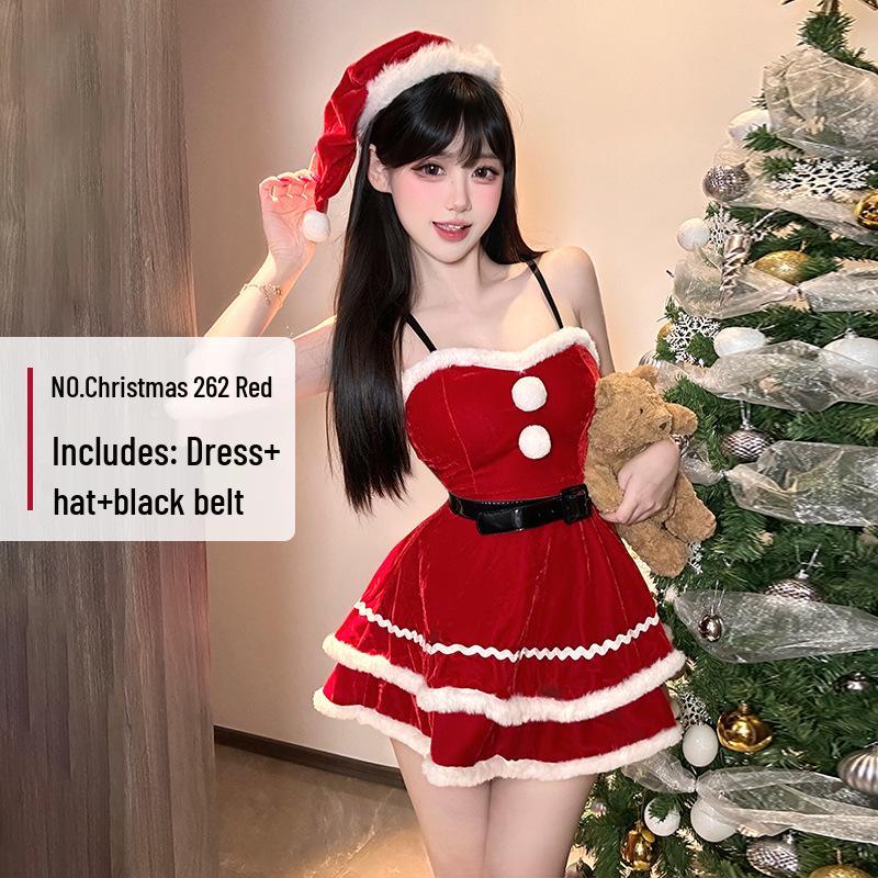 2025 Weihnachten Pailletten Schleife Neckholder Trägerlos Bodycon Mini Kleid