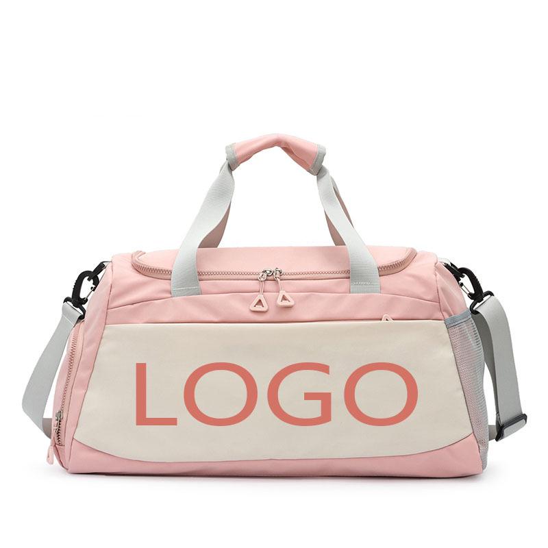 Sporty Travel Handbag with Wet/Dry Separation, Fitness & Swimming Bag, Crossbody Luggage with Shoe Compartment, Custom Logo Option