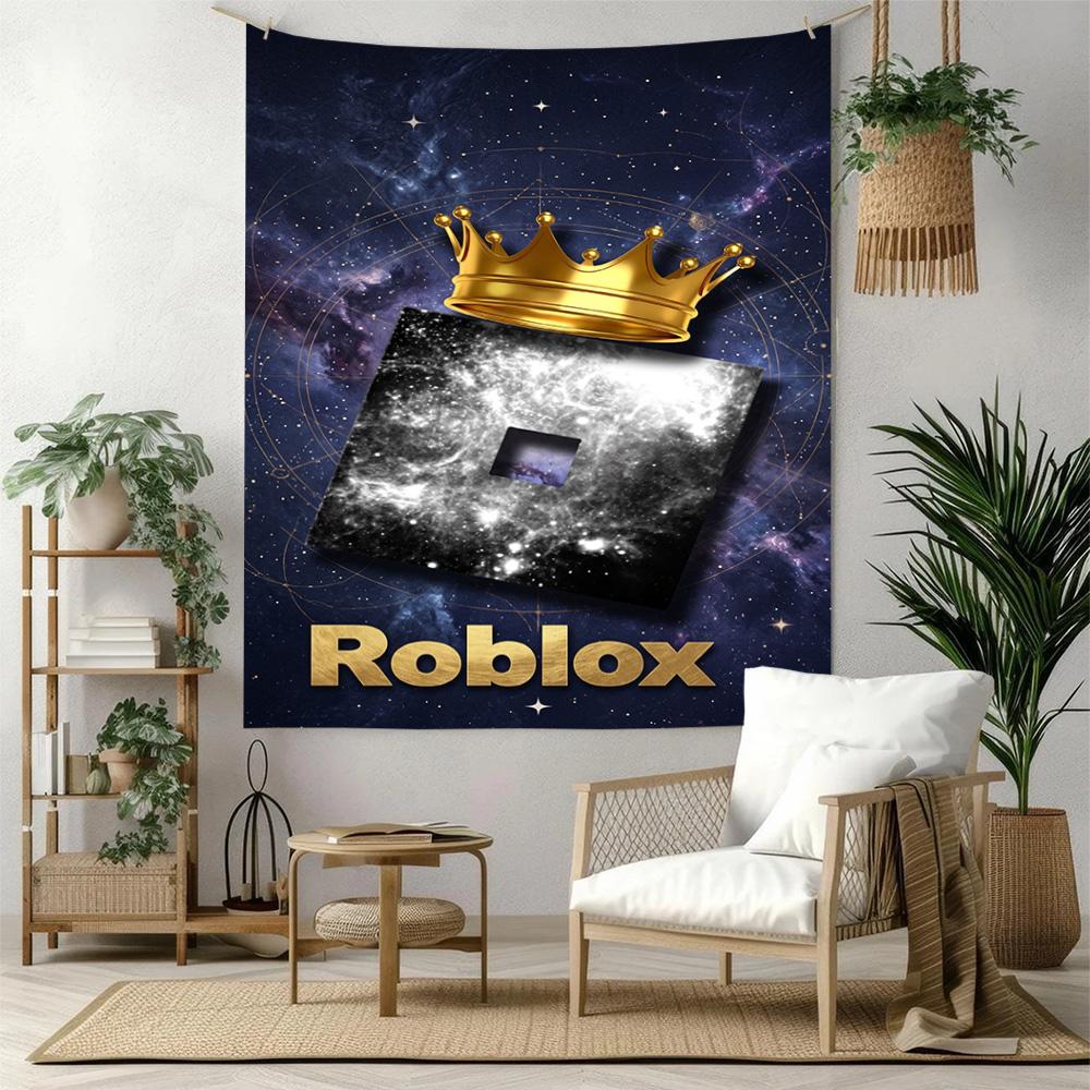 Roblox Vægdekoration Vægtæppe Kunst Til Kæledyrs Mindesmærke Fødselsdag Bryllupsfest Baggrund Familiegave