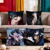 Game Wuthering Waves Brant Art Cushion Cover Soft Comfort Pillowcase for Sofa Nap Living Room Party Home Pet Decor Pillowcover