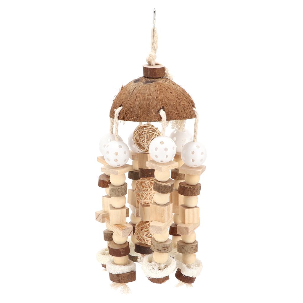 Parrot Toy Large Parrot Chewing Toy Coconut Shell Chew Toys for Medium Large Parrots