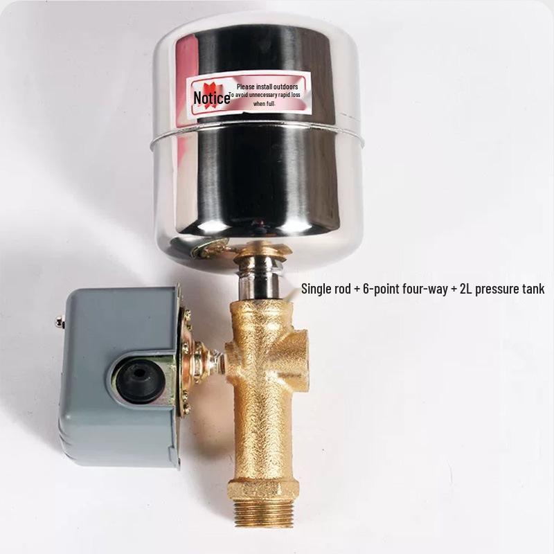 Intelligent Self-Priming Booster Pump with Stainless Steel Tank & Automatic Pressure Controller for Households