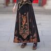 2025 Women's Ethnic A-line Skirt with Phoenix Embroidery