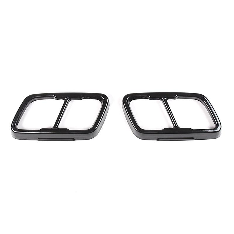 For BMW 2 Series F44 2020-2026 Stainless Steel Black Car Tail Muffler Exhaust Pipe Output Cover Trim Exterior Accessories