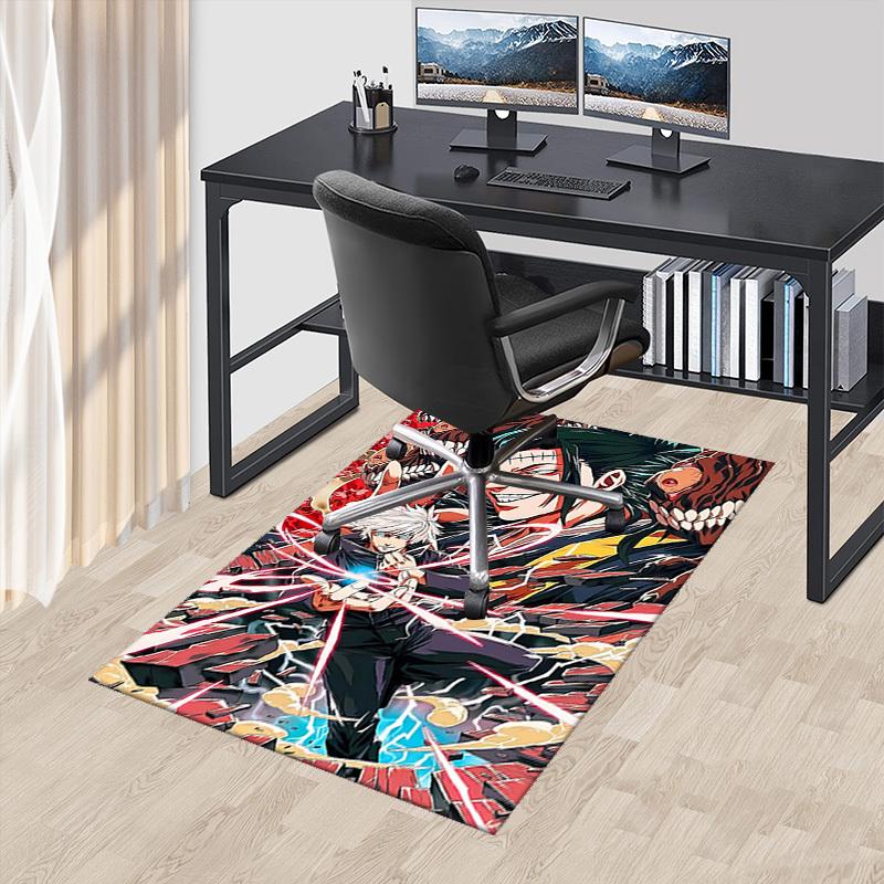 

1pc Anime Cartoon Design Demon Slayer Tanjiro Kamado Office Chair Mat Non-Slip Carpet Suitable for Home Decor Living Room Bedroom Game Room Dormitory. 60cm by 90cm