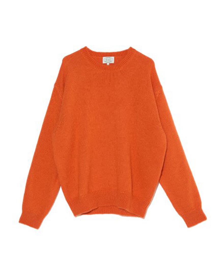 Beulumeon Kid Mohair Crew Neck Knit (Orange)