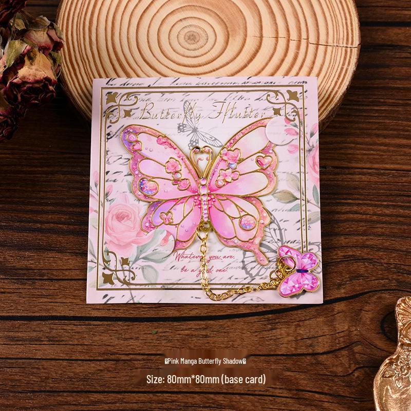 Retro Butterfly Metal Bookmark - Exquisite Chinese-Style Gift for Teachers