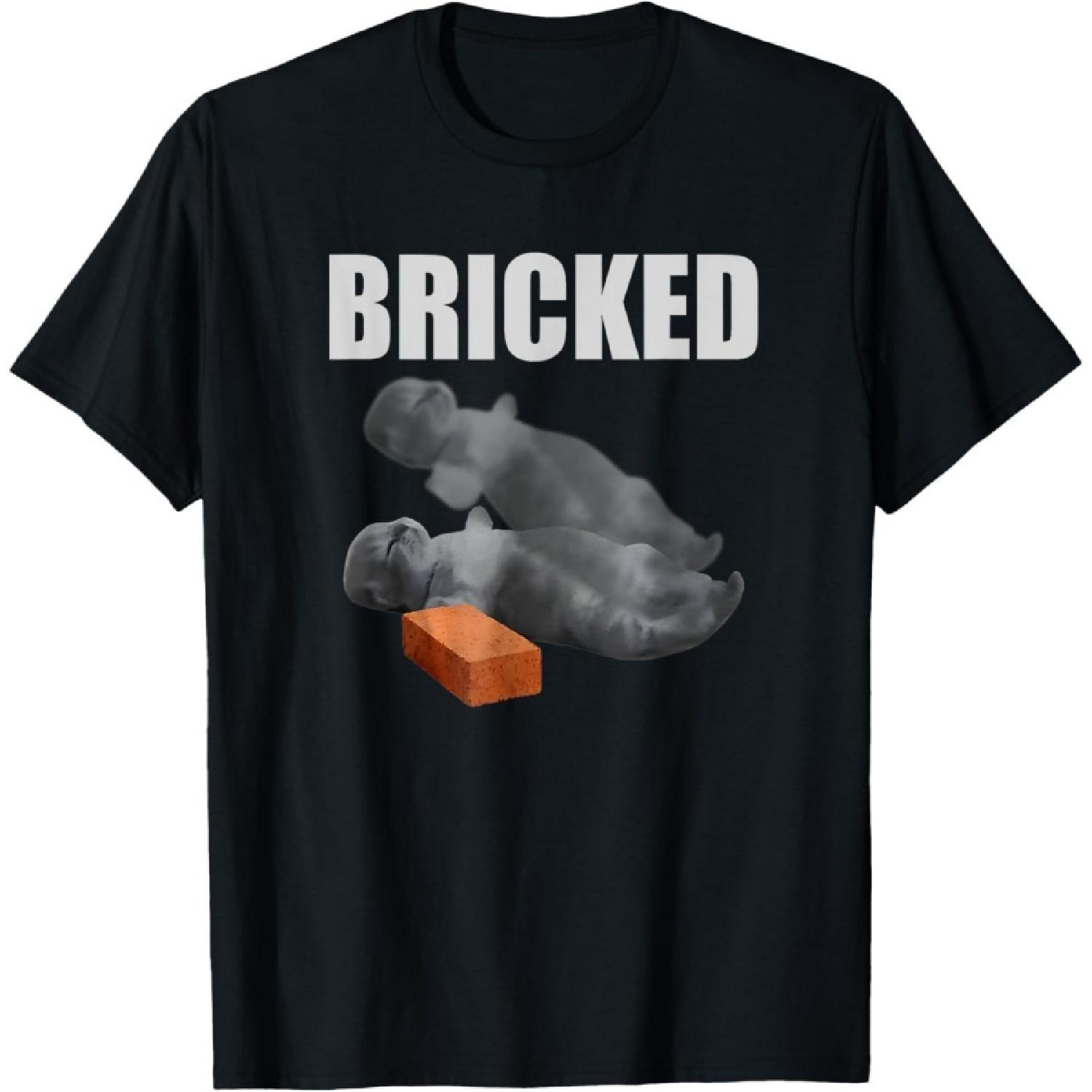 Cunjin Cat Bricked Funny Knocked Out Meme Silly Cats Saying T-Shirt XXXXXL разноцветный