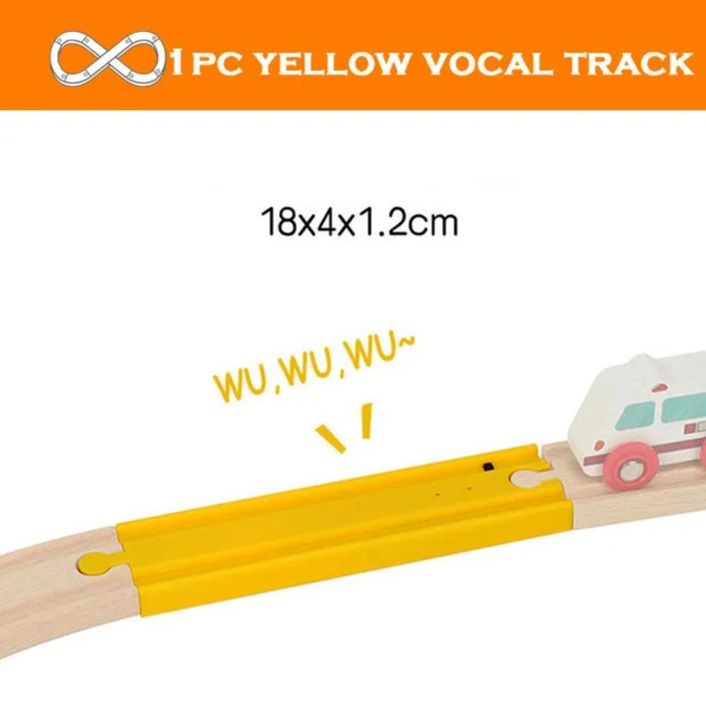 Wooden Train Track Racing Railway Toys All Kinds Wooden Track Accessories Fit for Biro Wood Tracks Toys for Children Gift