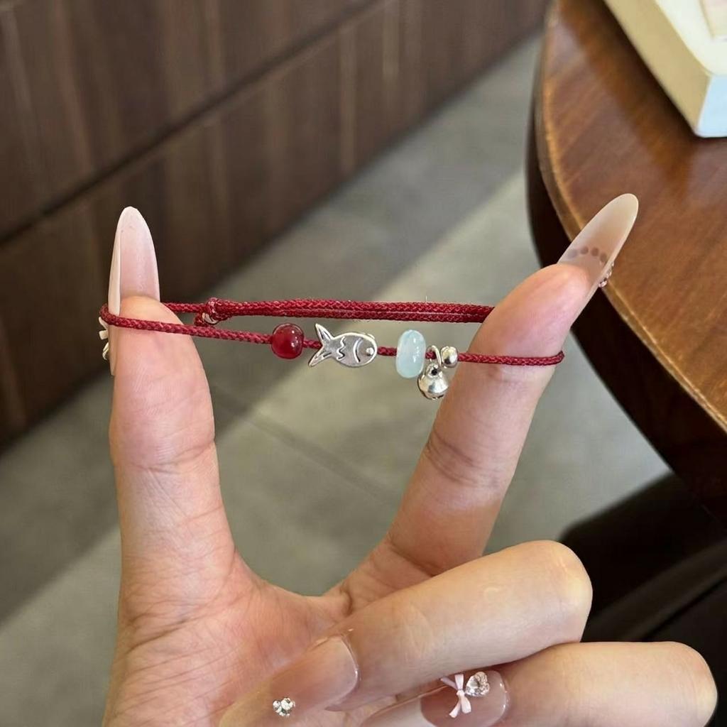 Lucky Fish Bracelet Delicate Chinese Bracelet Adjustable Bracelet Chinese For Exam Celebration Gift For Friends Friend
