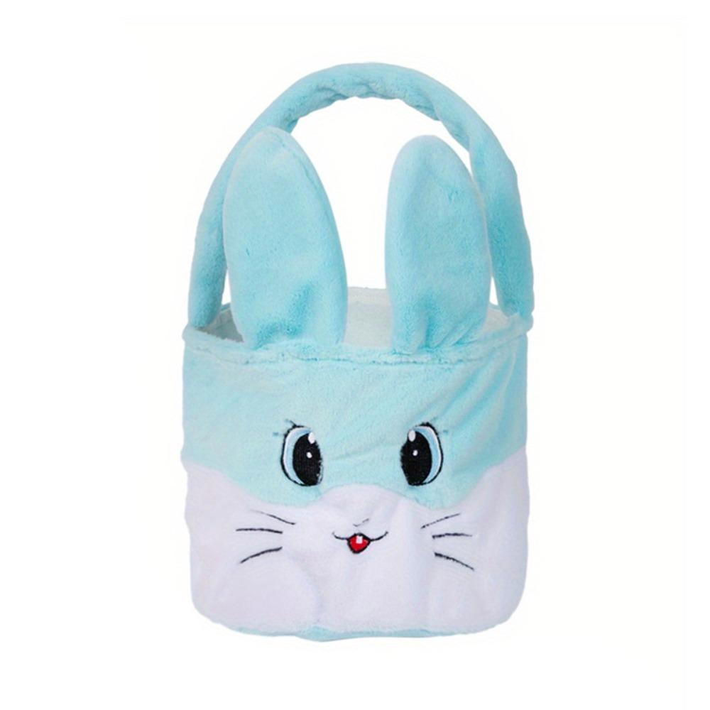 New Easter Rabbit Buckets Soft Cute Bunny Basket Long Ear Storage Bag Happy Easter