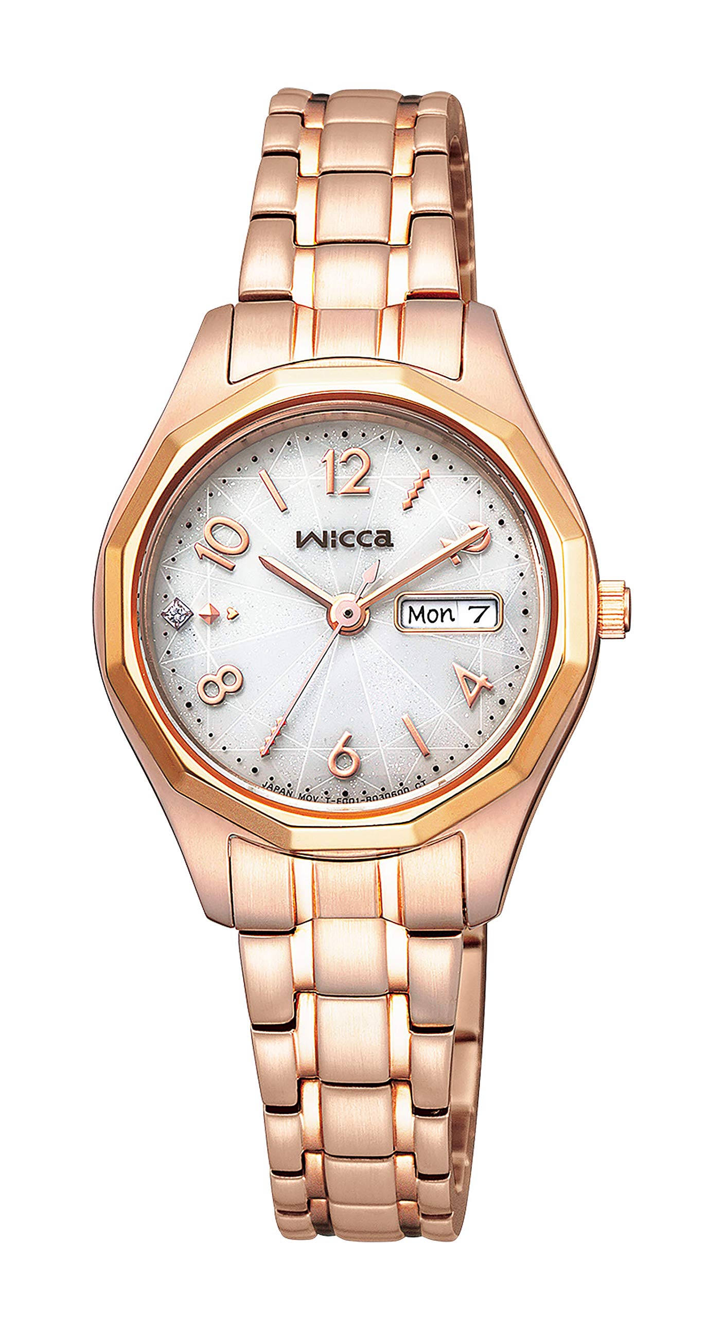 

[Citizen] Wicca Day & Date Solartech KH3-568-11 женские розовое золото