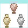 Classic Heart Shape Quartz Watch For Women With Diamond Accents And Alloy Steel Band