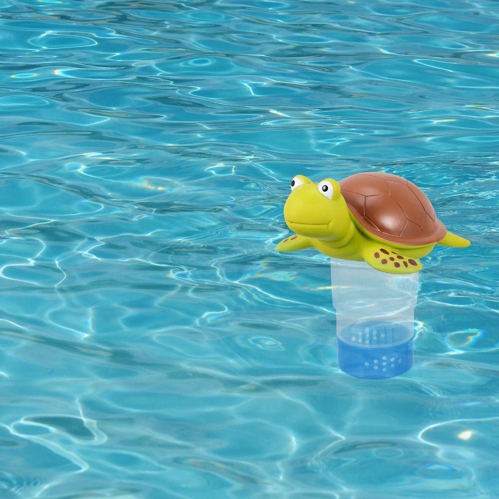 PVC Swimming Pool Dispenser Flamingo Chlorine Tablets Turtle Floater Swimming Pool