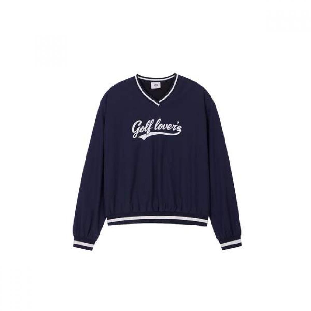 Goxo V Neck woVen Sweatshirt Golf Rubber naVy S