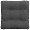Seat Cushions 4 Pcs Dark Grey 40 X 40 Cm Cord Fabric
