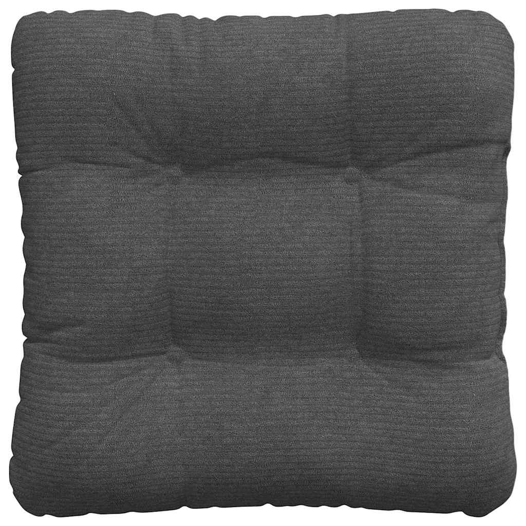 Seat Cushions 4 Pcs Dark Grey 40 X 40 Cm Cord Fabric