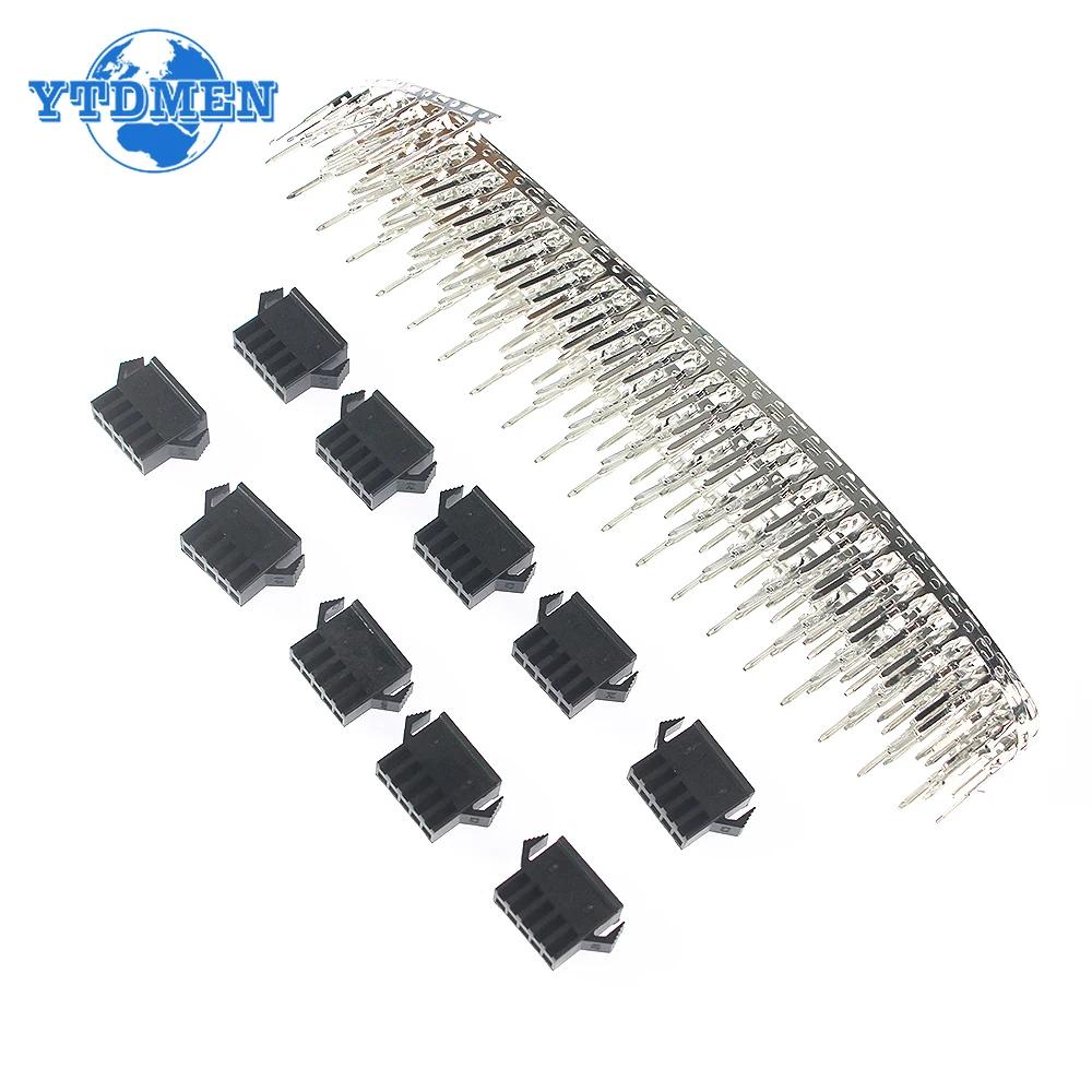 520 Stück Dupont-Stecker 2,54 mm SM Dupont-Kabel Jumper-Kabelstecker 2/3/4/5-Pin Stecker/Buchse Gehäuse Pin-Header Crimp-Klemme
