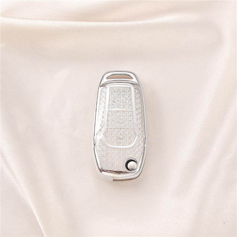 Crystal Tpu Key Case For Ford Figo Mondeo 5 Ecosport Fiesta Mk8 Ranger Fusion Kuga Escort F150 Flip Folding Remote Key Cover Fob