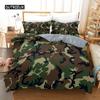 Camo Duvet Cover Set Camouflage Concept Concealment Bedding Set King Size Grey Black Twin Comforter Cover for Kids Teens Adults