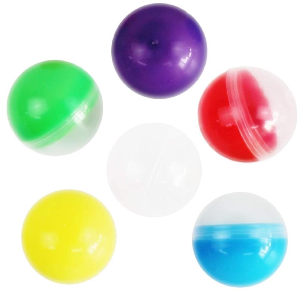 Aloala 45 mm 50 Stück Gacha Gacha Leere Kapseln Bunte Farbkapseln (Vitaminfarbe)