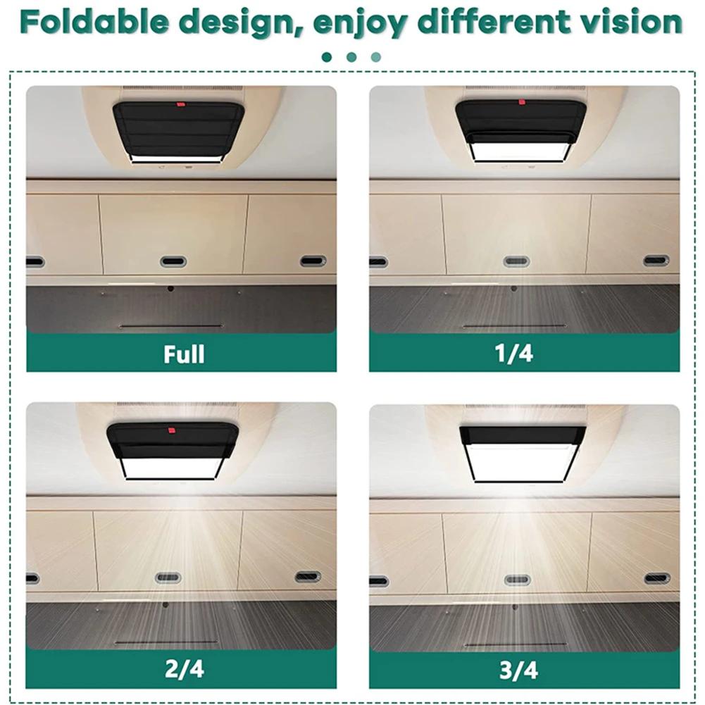 RV Skylight Insulator Cover Foldable Travel Trailers Sun Shade Car Sun Shield Sun Protection Visor for Travel Trailer Caravan