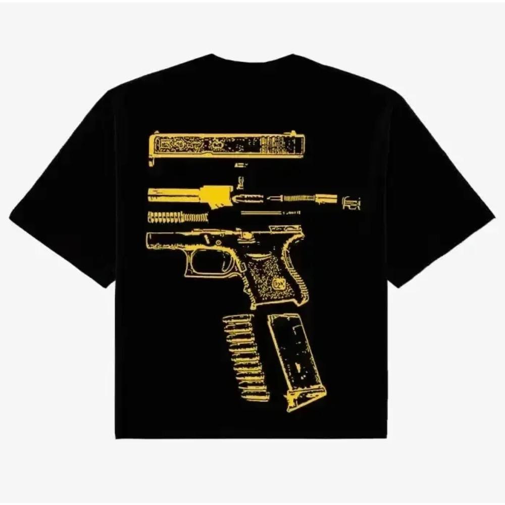 Men's T Shirts Y2K Shirt Harajuku Hip Hop In We Trust Graphic Print Round Neck Cotton Oversized TShirt Gothic Short Sleeve Tops