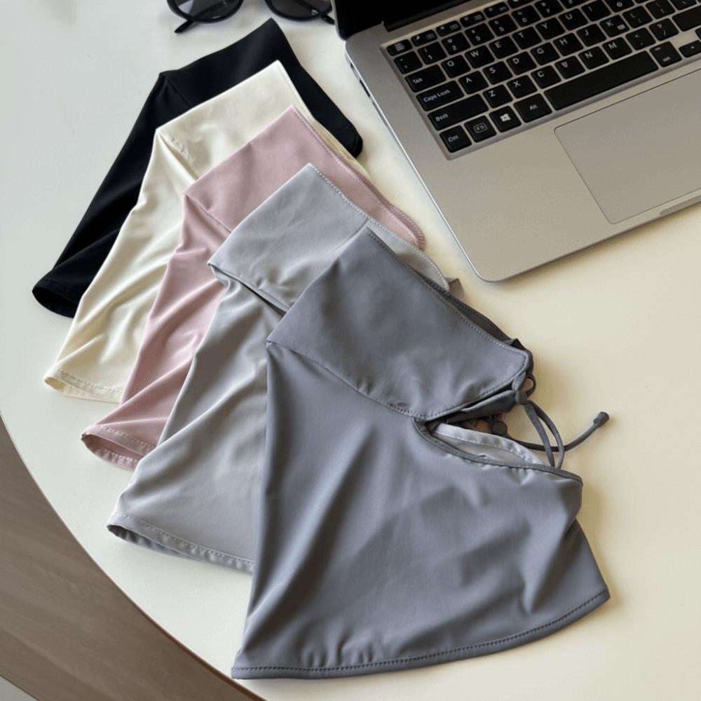 Integrated Shawl Ice Silk Face Mask Lightweight Design Sun-shading Mask  Fishing