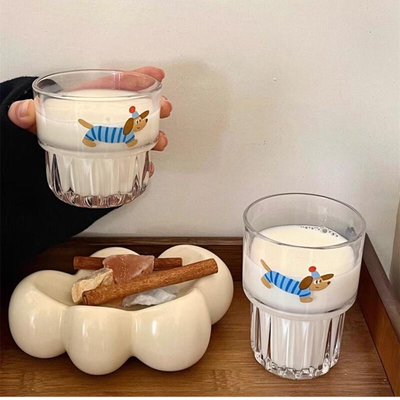 Süße Dackel Glas Tasse