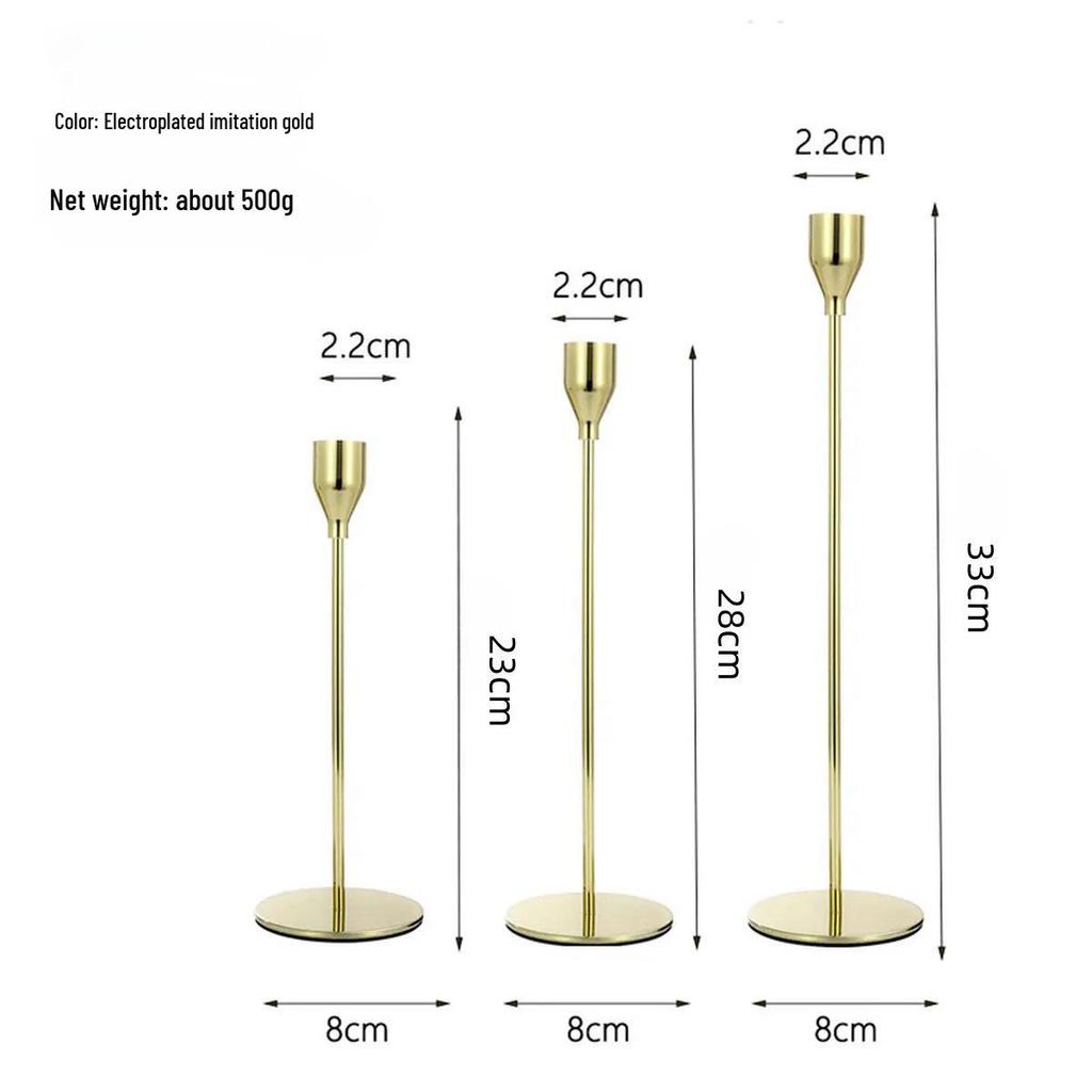 European Iron Candle Holder for Home and Wedding Décor, Living Room Decoration Craft.