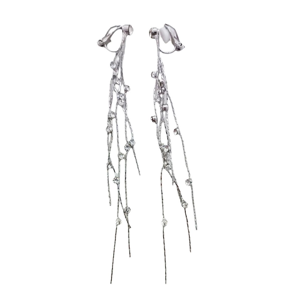 

Les Trésors De Lily [R7555] - Clips Créateur Sissi blanc argenté - 10 cm