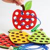 Lacing Threading Toy Eat Fruit Game Fine Motor Skills Educational Toys For Kids Gift