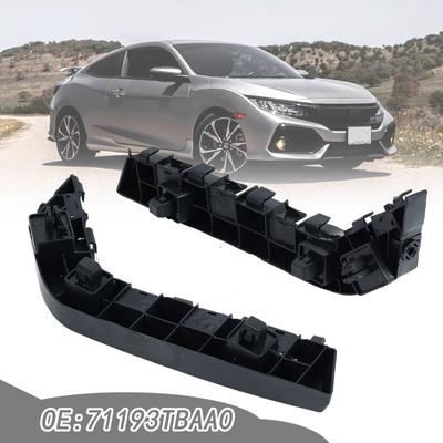 Pair Front Left Right Bumper Guide Mount Bracket Grille Retainer For Honda Civic Sport 2016 2017 2018 2019 2020 2021 71193TBAA00