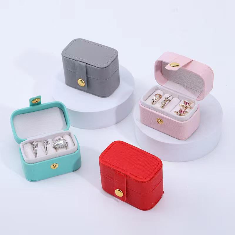 Mini Jewelry Box: Dustproof Storage for Rings, Ear Studs, and Earrings in Ins Style