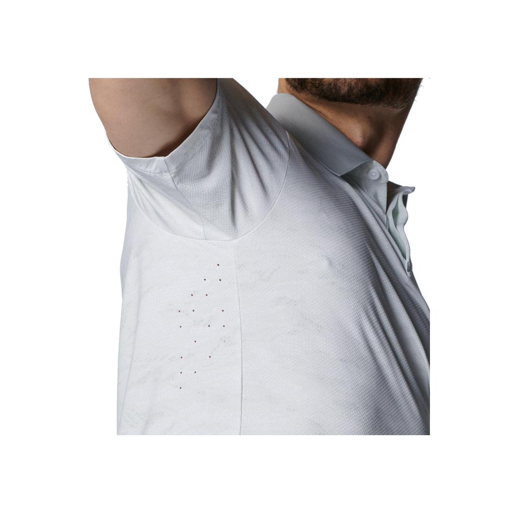 Under Armour Drive Chill Iso-Chill Series Print Comfortable Fashion Simple Versatile Short Sleeve Polo Shirt Men tops White Gray 1389597-100