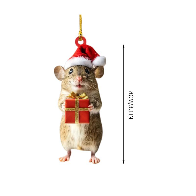 Lustiger Auto-Anhänger Hängendes Ornament Realistisches Tier Umgedrehter Opossum Rückspiegel Hängende Dekorationszubehör