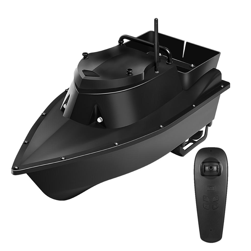 RC Bait Boat for Fishing 500m Range 12V 15000mAh Auto Reset 5 Level Windproof Fish Finder Rc Bait Boat Black