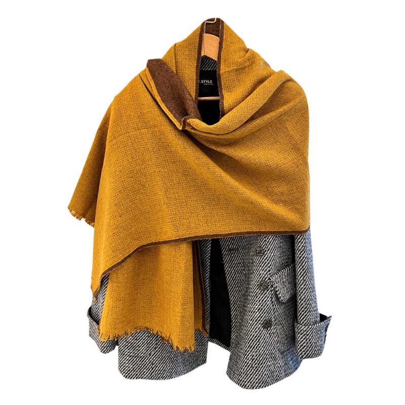 NINA SOLOR Winter 2023 Reversible Cashmere Scarf