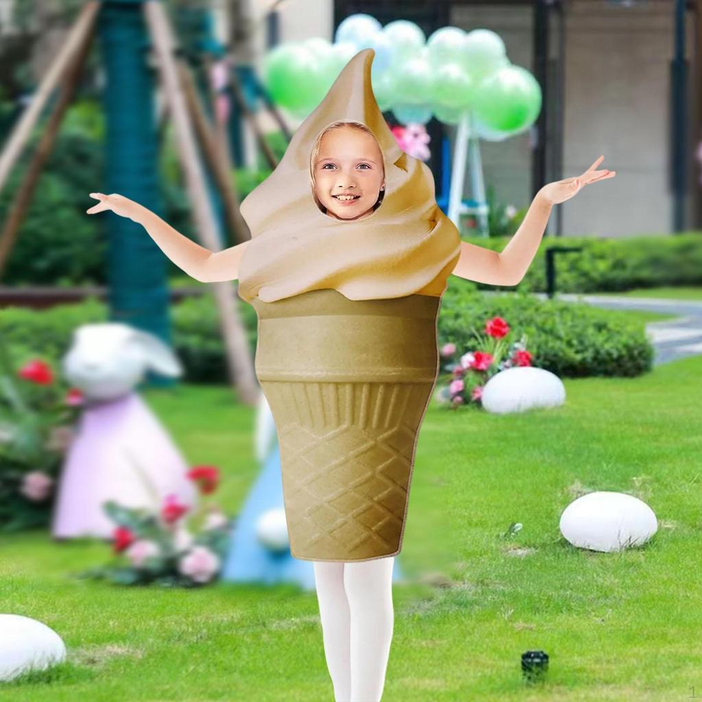 Halloweenský kostým zmrzliny Oblečení Dekorace Oblékání na karnevalovou tematickou párty