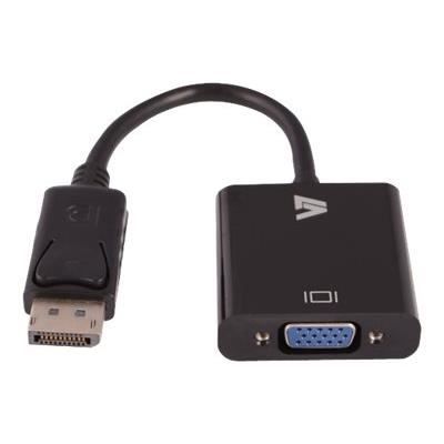 Video kabel DisplayPort/VGA - V7 - Konektor samec DisplayPort - Konektor VGA - Černý - 1,8m