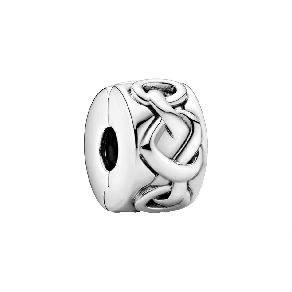 Pandora Heart Intertwined Fixed Clip Women Accessories Silver 798035 Silver,F